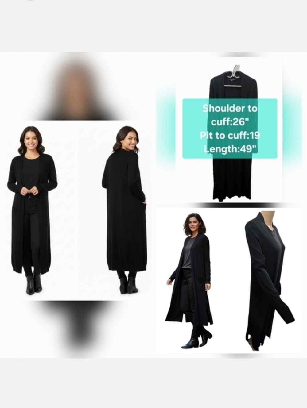 Judith & Charles Maxi Cardigan/Duster Size M